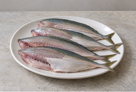 Cleaned Finletted mackerel / Ayala Kanni (Medium) അയലകണ്ണി  മീൻ - (350-400gm)
