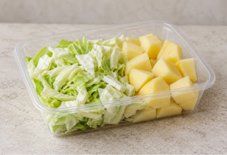 INSTANT CABBAGE AND POTATO CURRY CUT