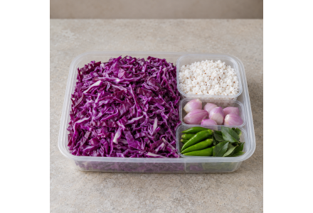 Instant  Violet Cabbage Thoran Kit - 400 gm
