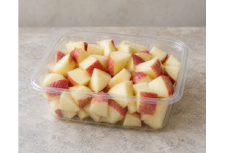 Cleaned and Sliced Cubes Apple - 400gm