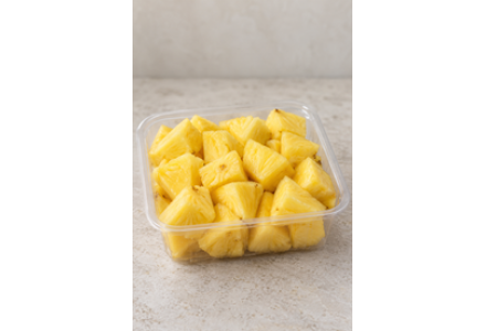 Cleaned and Sliced Cubes Pineapple - 350gm-400gm