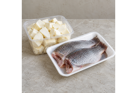 Combo ( Chopped Kappa 500gm + Cleaned Tilapia 400gm)