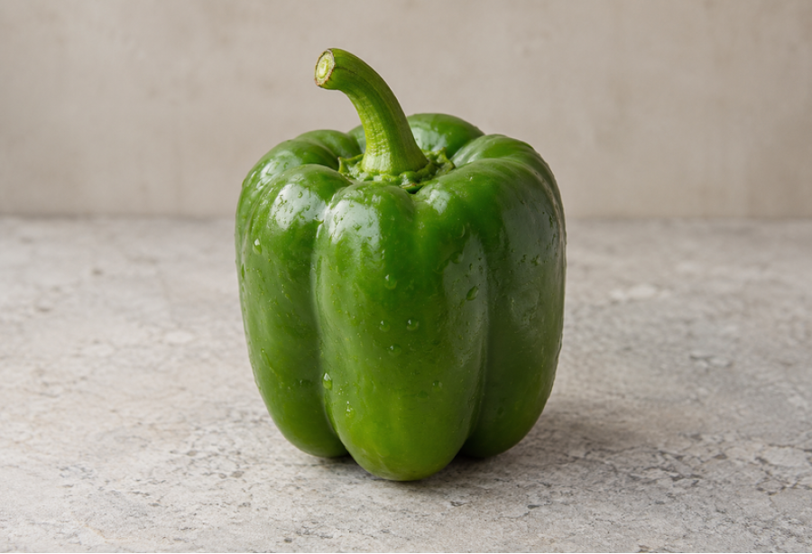 Capsicum Green / കാപ്സിക്കം Green 100gm - 150gm (Ozone Washed)