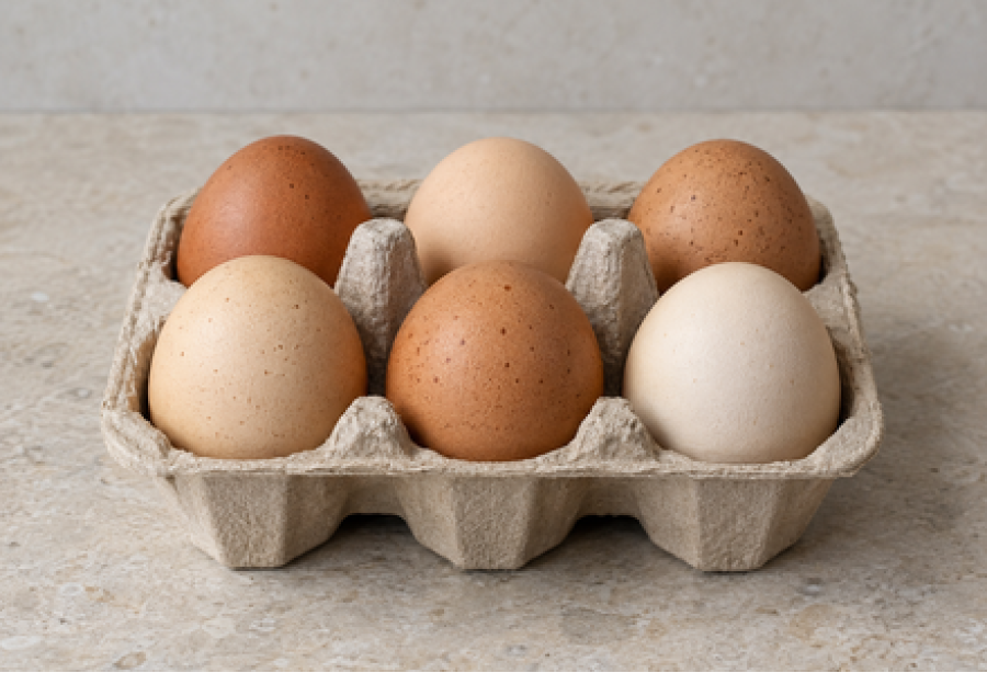 Country Chicken Egg  /  നാടൻ  കോഴിമുട്ട ( Pack of 6nos )