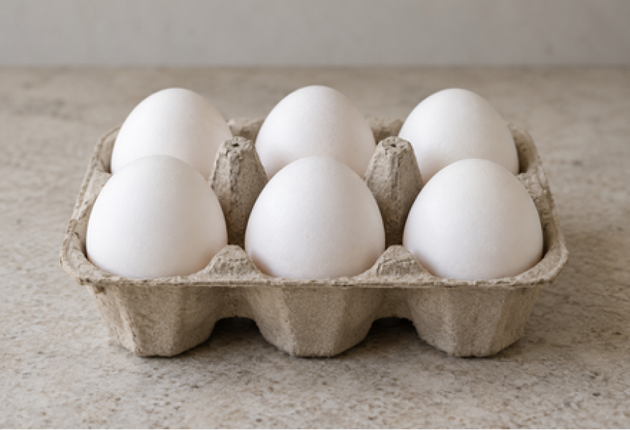 Leghorn Egg / കോഴിമുട്ട (Pack of 6)
