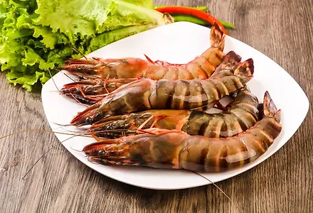 Whole Tiger Prawns (Net Weight / 500 gm)
